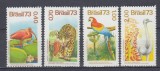 BRAZILIA 1973 FAUNA SERIE MNH, Nestampilat