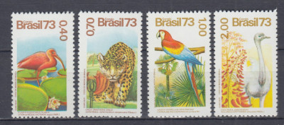 BRAZILIA 1973 FAUNA SERIE MNH foto