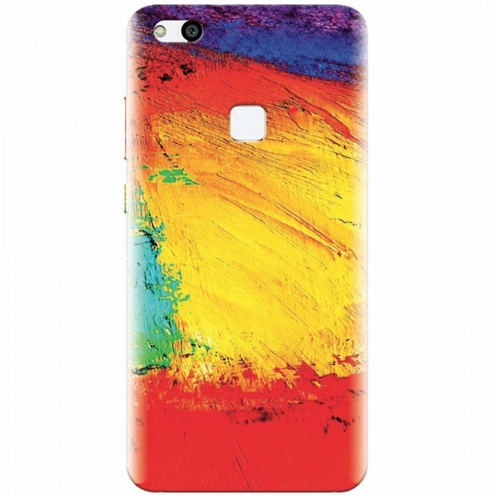 Husa silicon pentru Huawei P10 Lite, Colorful Dry Paint Strokes Texture