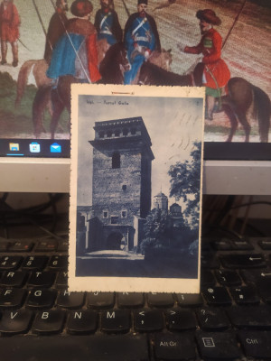 Iași, Turnul Golia, circulată 18 oct. 1943, Cenzurat Iași 120, 205 foto