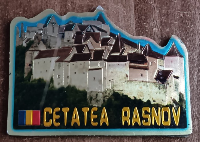 D1 - Magnet frigider - tematica turism - Cetatea Rasnov - Romania 12