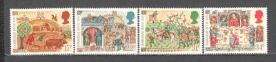Anglia/Marea Britanie.1986 900 ani carte ilustrata Domesday GA.212 foto