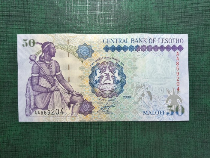 LESOTHO 50 MALOTI 2009 UNC