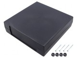 Carcasă polistiren neagră cu panou 219mm x 221mm x 60mm