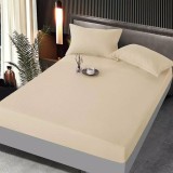 Cumpara ieftin Husa de Pat + 2 Fete de Perna Bumbac Damasc 160x200cm,Crem- JOJ147