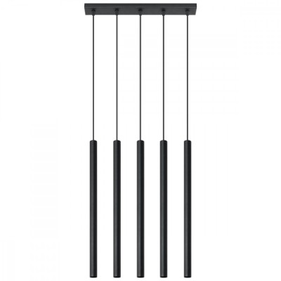 Lampă suspendată PASTELO 5 negru, Sollux Lighting foto