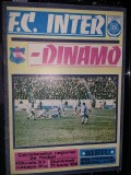 Revista/Brosura veche F.C.INTER-DINAMO 1986,de Colectie T.GRATUIT