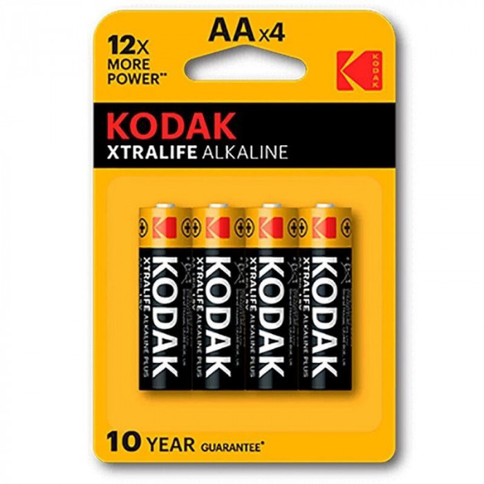 Set 4 Baterii Alcaline Kodak AA XTRALIFE 1,5V