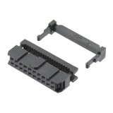 Conector IDC 20 pini, mama, sertizare pe cablu, 128578