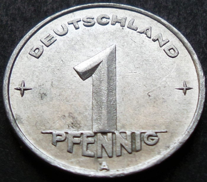 Moneda istorica 1 PFENNIG RDG - GERMANIA DEMOCRATA, anul 1950 *cod 3769 A