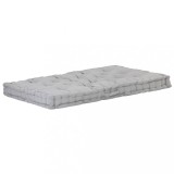VidaXL Pernă podea canapea din paleți, gri, 120 x 80 x 10 cm, bumbac 48678