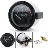 manometru auxiliar de 52mm temperatura ulei youngtimer clasic negru Performance AutoTuning