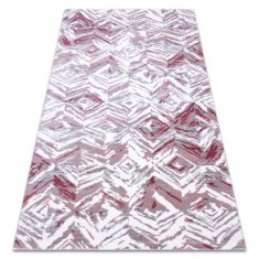 Covor acril DIZAYN 121 gri deschis / roz deschis, 160x230 cm