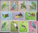 Timbre cu păsări exotice din Ajman