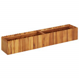 Strat &icirc;nălțat de grădină, 150x30x25 cm, lemn masiv de acacia, vidaXL