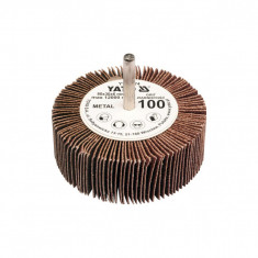 Perie abrazivă circulară cu tijă 80 x 30 x 6 mm granulație 80 Yato YT-83373 foto