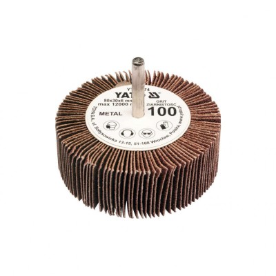 Perie abraziva circulara tija 80 x 30 x 6mm P150 foto