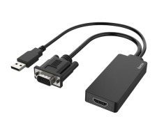 Adaptor Video Hama, Mufa VGA + USB - Mufa HDMI, Full HD 1080p - RESIGILAT