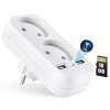 Camera Spion in Adaptor dublu iUni AD1, 16GB, Wi-Fi, Full HD, Senzor miscare