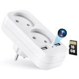 Cumpara ieftin Camera Spion in Adaptor dublu iUni AD1, 16GB, Wi-Fi, Full HD, Senzor miscare