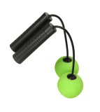 Coarda fara fir, pentru fitness, negru - verde
