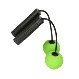 Coarda fara fir, pentru fitness, negru - verde