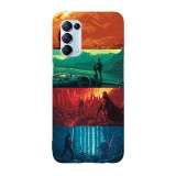 Husa compatibila cu Oppo A54 5G model Starwars episodes, Silicon, TPU, Viceversa, Transparent, Carcasa