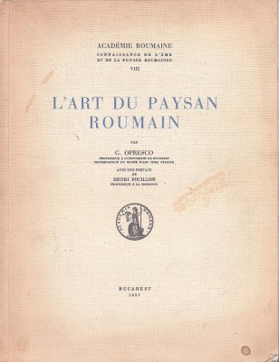 1476SPN L&amp;#039;art du paysan roumain par G Opresco, 1937 foto