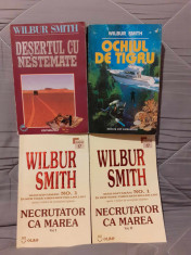 NECRUTATOR CA MAREA/DESERTUL CU NESTEMATE/OCHIUL DE TIGRU-WILBUR SMITH (4 VOL) foto