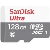 Card de memorie MicroSDXC SanDisk, 128GB, CL10, include adaptor SD