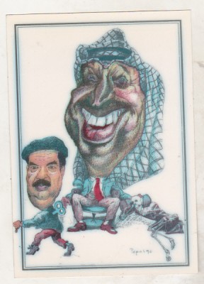 bnk cp Stefan Popa Popas - Saddam Hussein si Arafat - necirculata foto