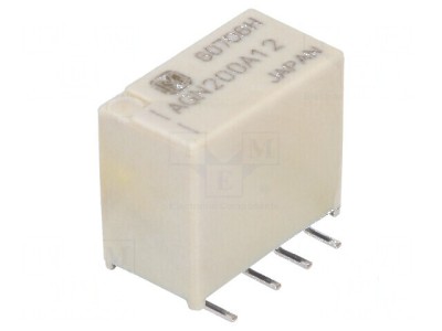Releu electromagnetic DPDT 12VDC 1A foto