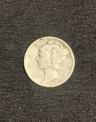 Moneda argint One Dime 1943 foto