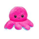 Caracatita Reversibila din plus, Bleu/Fucsia, 14 cm, ATU-086319, Oem