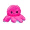 Caracatita Reversibila din plus, Bleu/Fucsia, 14 cm, ATU-086319