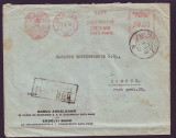 1933 Romania, Plic francat mecanic publicitar Banca Ardeleana Satu Mare, vigneta