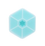 Cutie snack hexagon snackle 6 compartmente, melii, blue