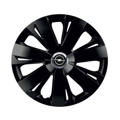 Set 4 capace roti Negre Cu Inel Cromat Energy R14 pentru gama auto Opel foto