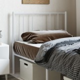 Cumpara ieftin Tăblie de pat metalică, alb, 100 cm