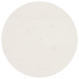 VidaXL Blat de masă, alb, &Oslash;60x2,5 cm, lemn masiv de pin