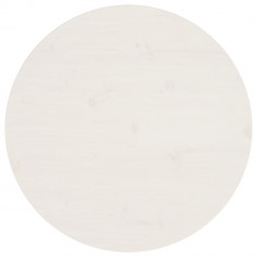 vidaXL Blat de masă, alb, Ø60x2,5 cm, lemn masiv de pin