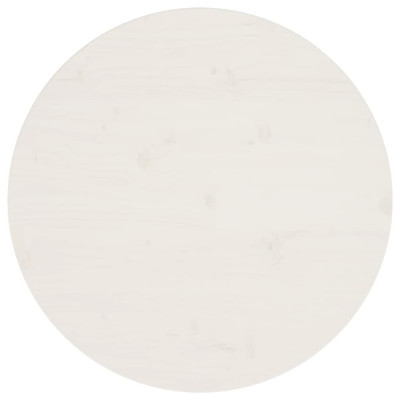 vidaXL Blat de masă, alb, &amp;Oslash;60x2,5 cm, lemn masiv de pin foto