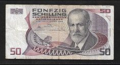 Austria 50 Schilling 1986 P 149- VF foto