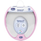 Reductor moale pentru toaleta Chicco Soft, roz, 18 luni+