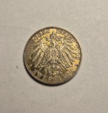 2 Marci Mark 1902 Sachsen UNC Rara Piesa de Colectie