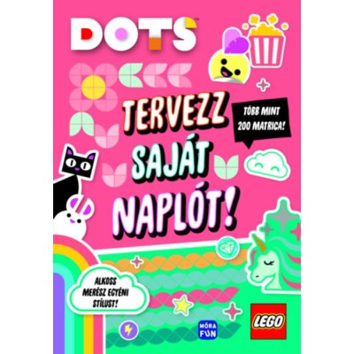 Lego Dots - Tervezz saj&amp;aacute;t napl&amp;oacute;t! - T&amp;ouml;bb mint 200 matrica! foto