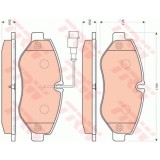 Set placute frana Trw GDB3439, parte montare : punte fata