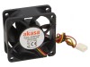 Ventilator DC axial 12V 60x60x25mm 21,79dBA EBR 2,57mmH2O