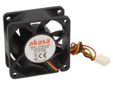 Ventilator DC axial 12V 60x60x25mm 21,79dBA EBR 2,57mmH2O