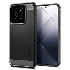 Husa Spigen Rugged Armor pentru Xiaomi 14 Negru Mat